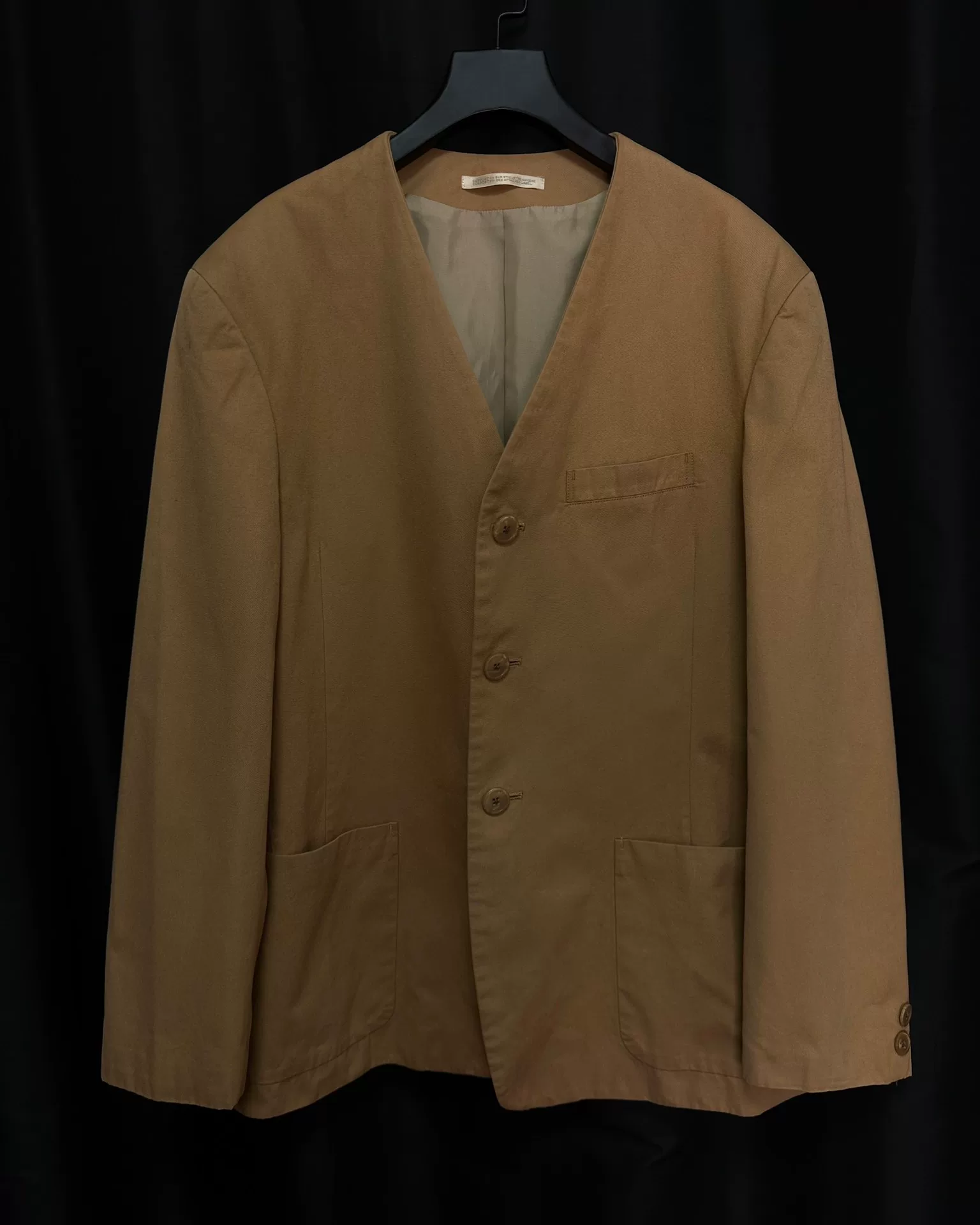 Yohji Yamamoto 90s Collarless Coat