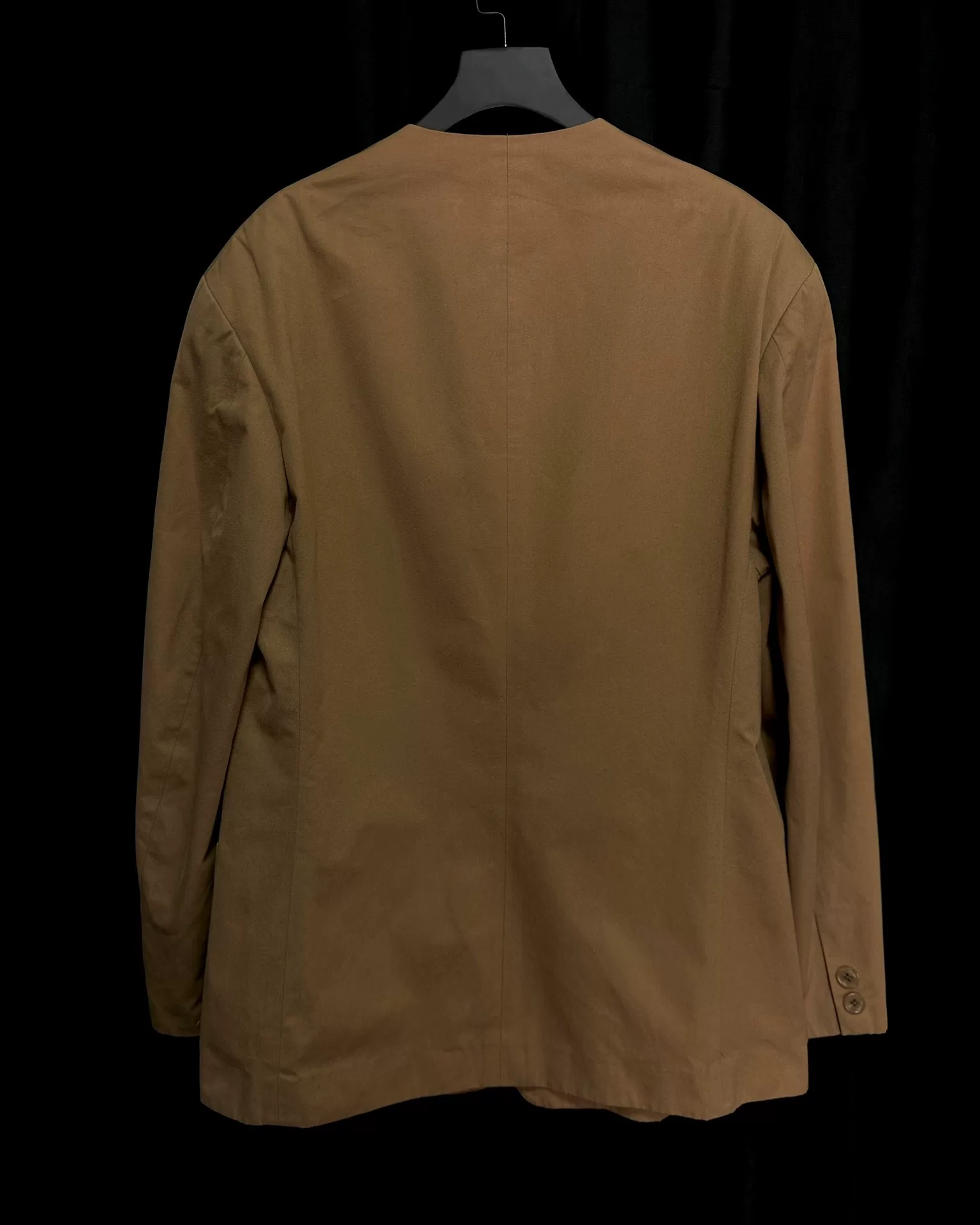 Yohji Yamamoto 90s Collarless Coat — front