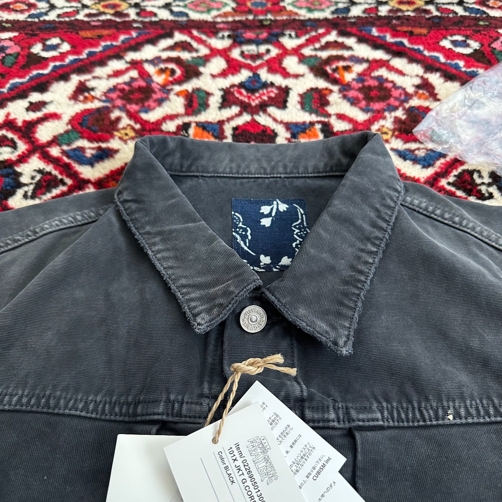 VISVIM 26 ICT 101X G.CORDS CRASH JKT — label
