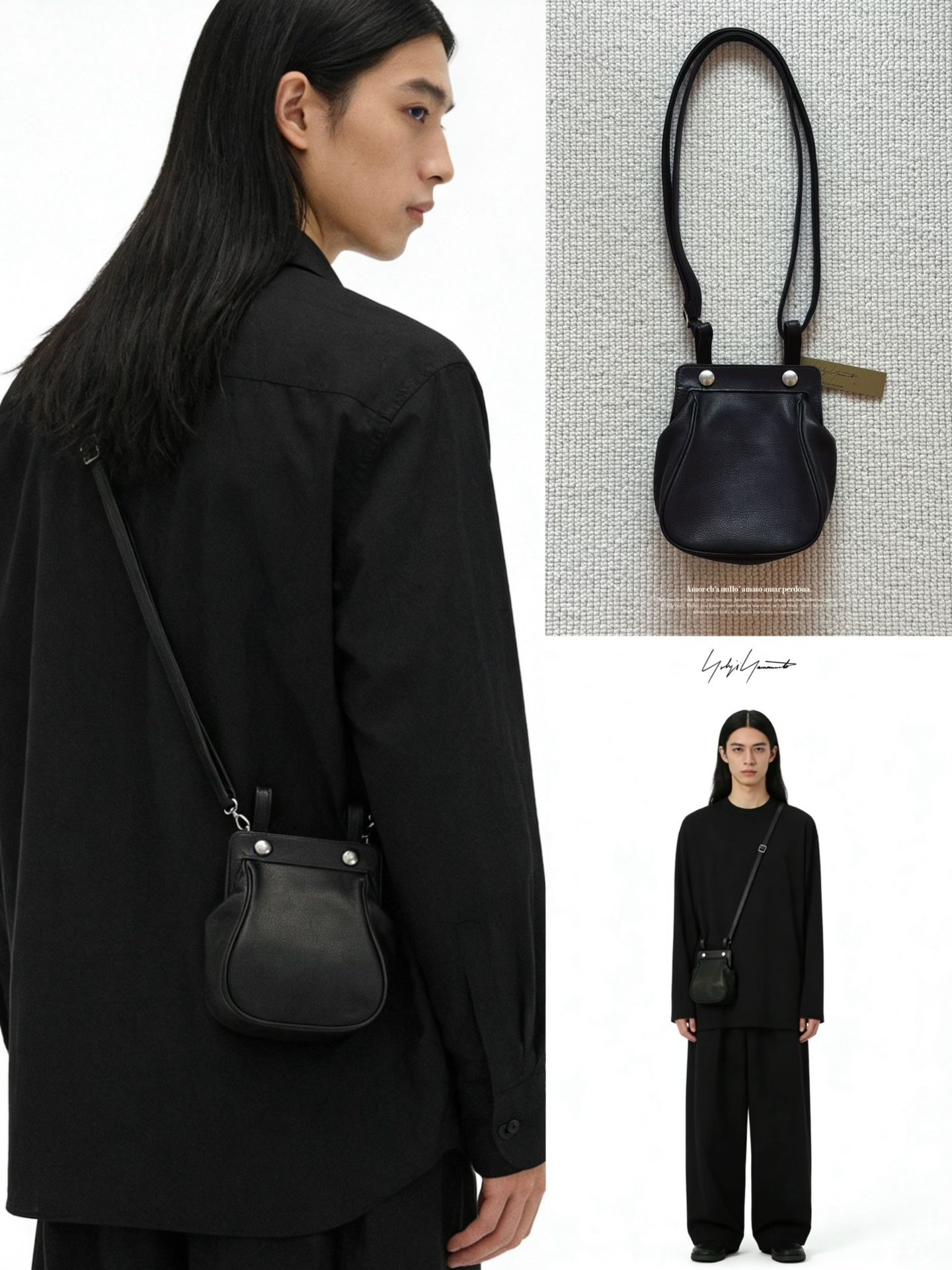 Yohji Yamamoto 24SS Limited Leather Crossbody