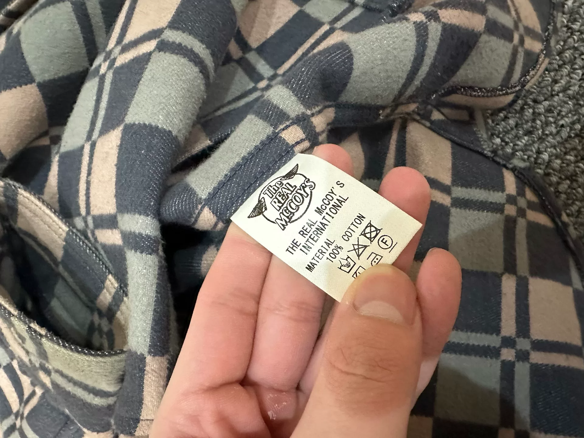 The Real McCoys Big Game Shirt — detail