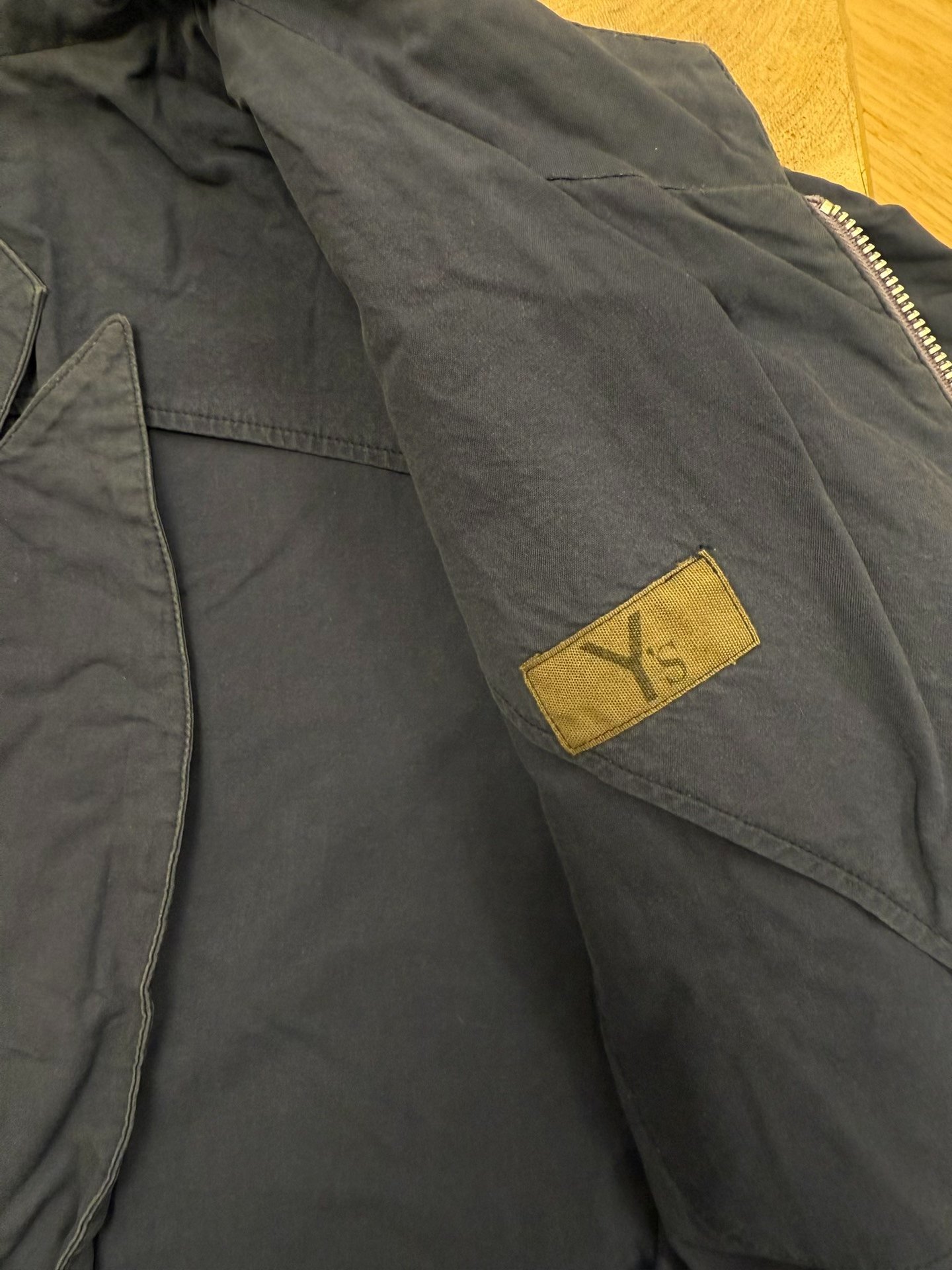 Yohji Yamamoto Y's Collar Zip Jacket — label