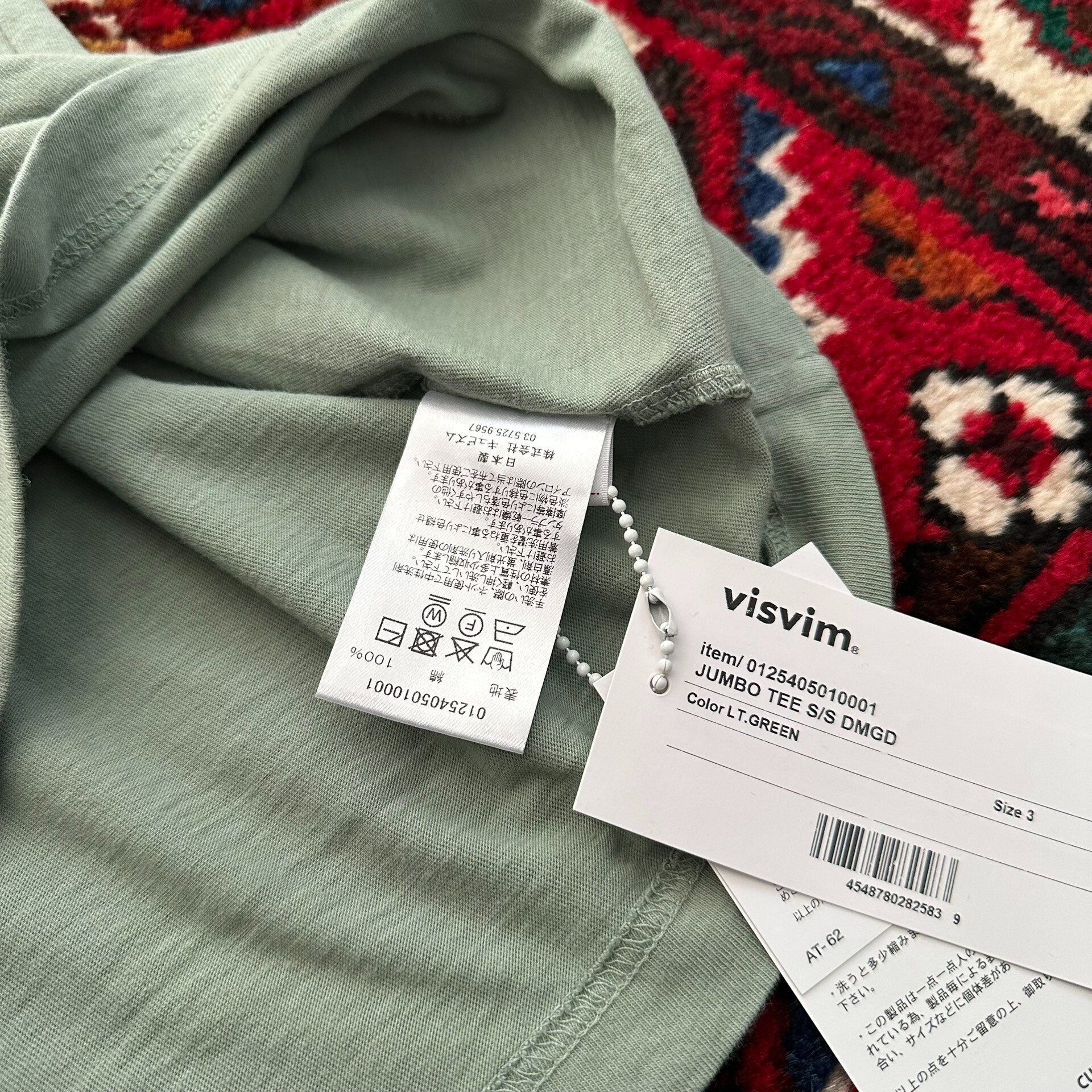VISVIM 25AW SPOT JUMBO TEE S/S — label