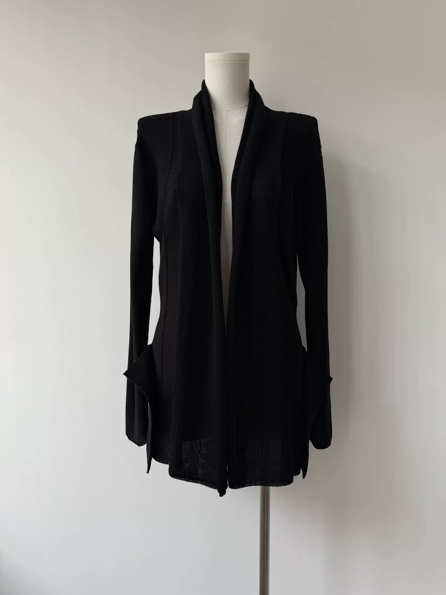 Yohji Yamamoto 18SS Asymmetric Unisex Cardigan