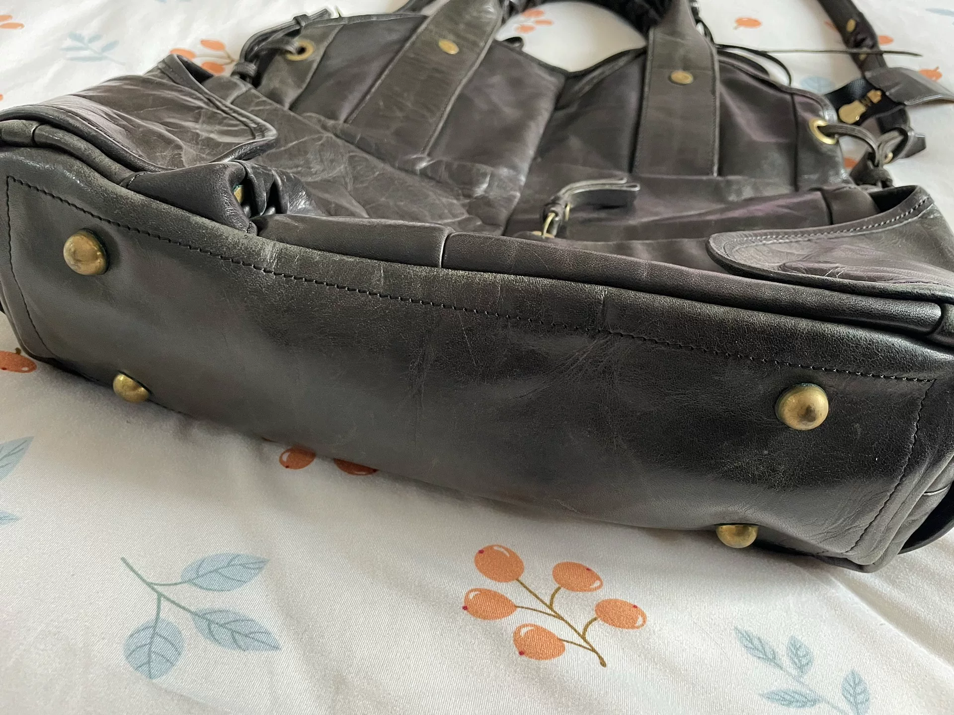 Corneliani Black Leather Handbag Crossbody — back