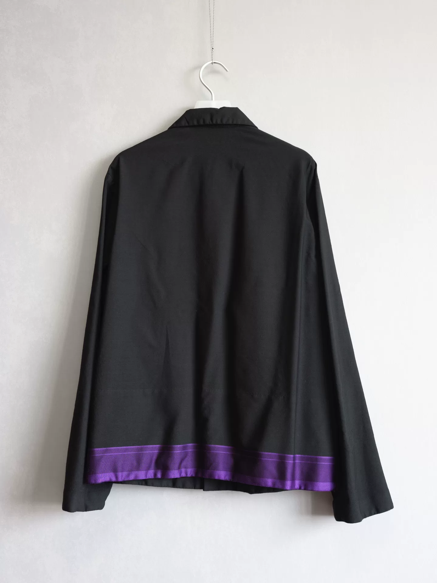 Yohji Yamamoto 02SS Silk Stripe Jacket — front