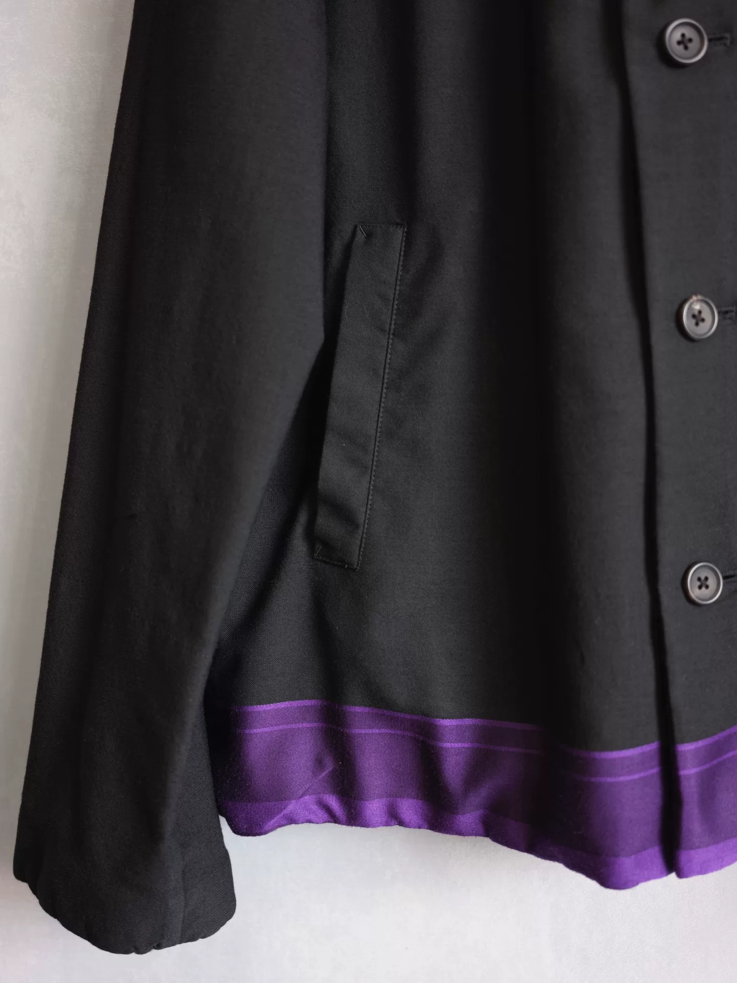 Yohji Yamamoto 02SS Silk Stripe Jacket — back