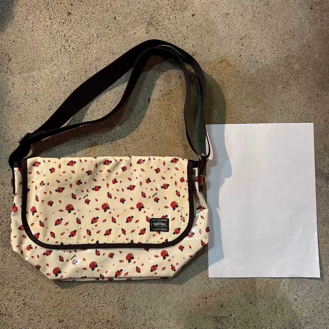 PORTER.bonica Dot Floral Messenger Bag — front