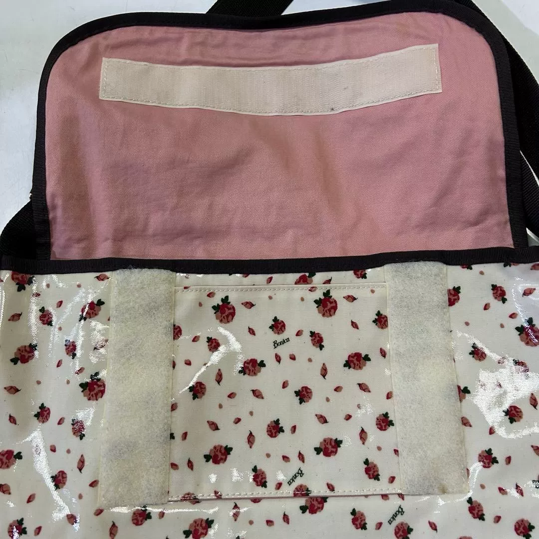 PORTER.bonica Dot Floral Messenger Bag — label
