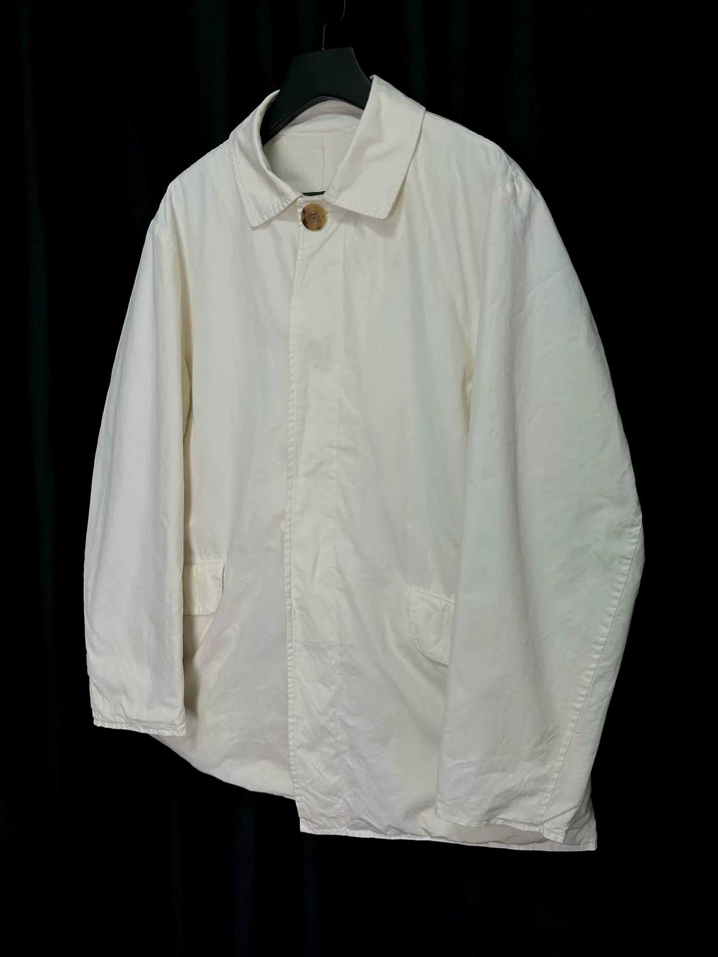 Paul Harnden Ivory Mac Coat — back