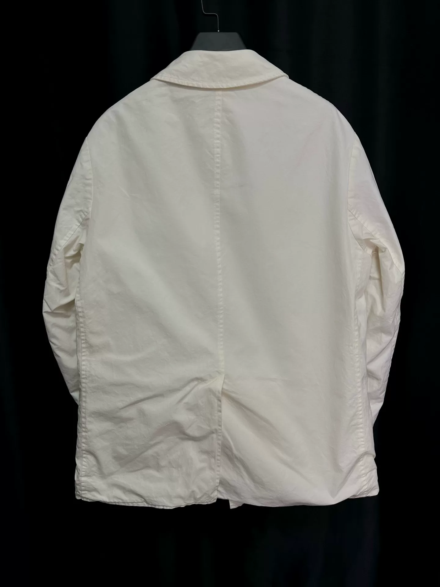 Paul Harnden Ivory Mac Coat — detail