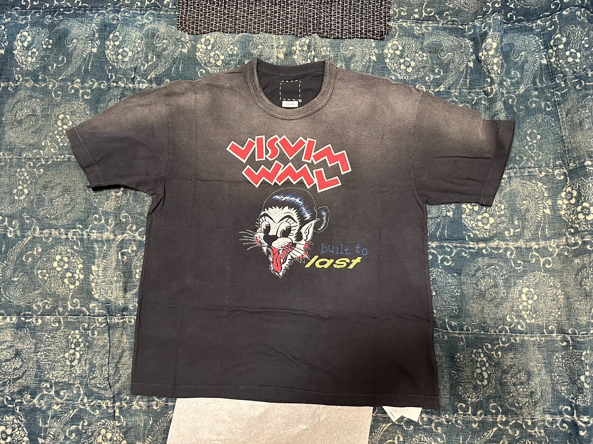 Visvim Jumbo Oversized Black T-shirt