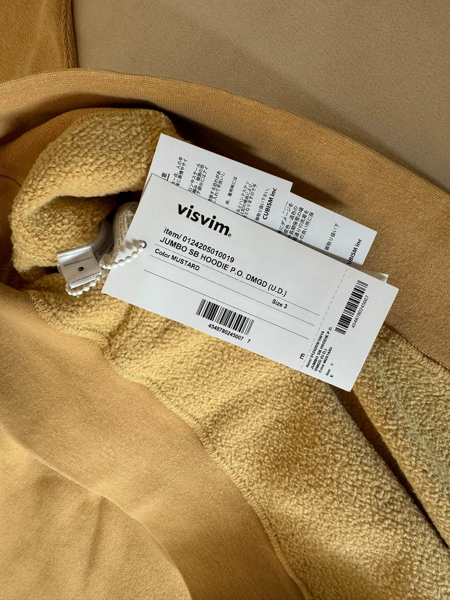 VISVIM 24aw Jumbo SB HOODIE — detail