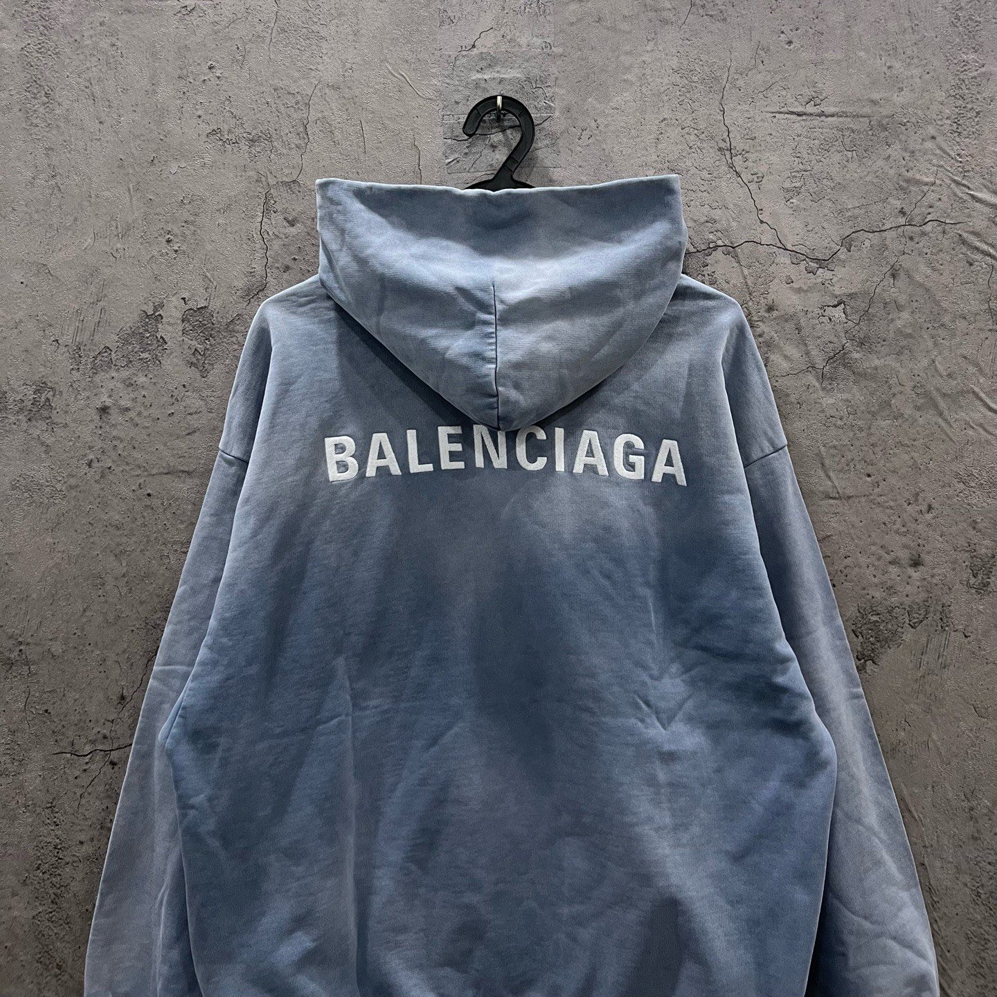 Balenciaga Embroidered Logo Hoodie — back