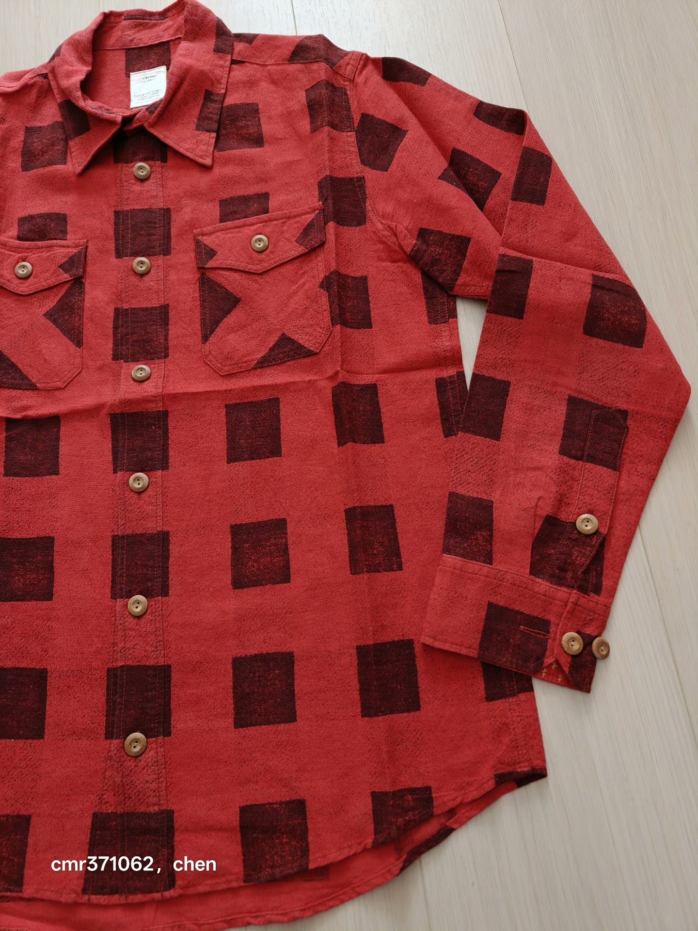 VISVIM 18SS BLACK ELK FLANNEL — detail