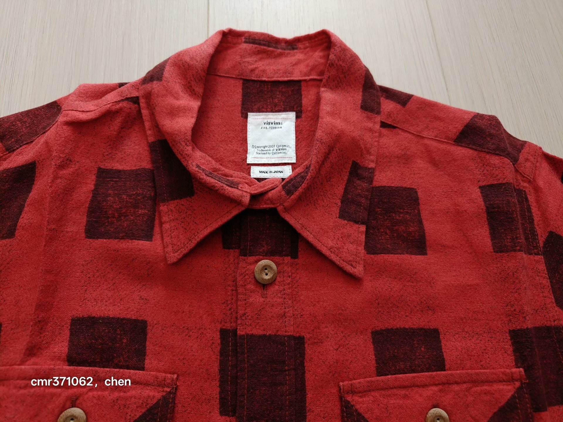VISVIM 18SS BLACK ELK FLANNEL — back