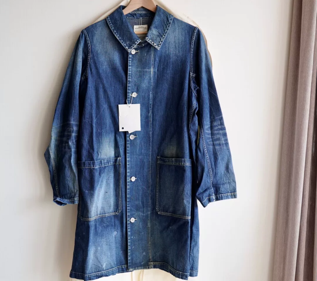 visvim Grease Monkey Denim Trench Coat
