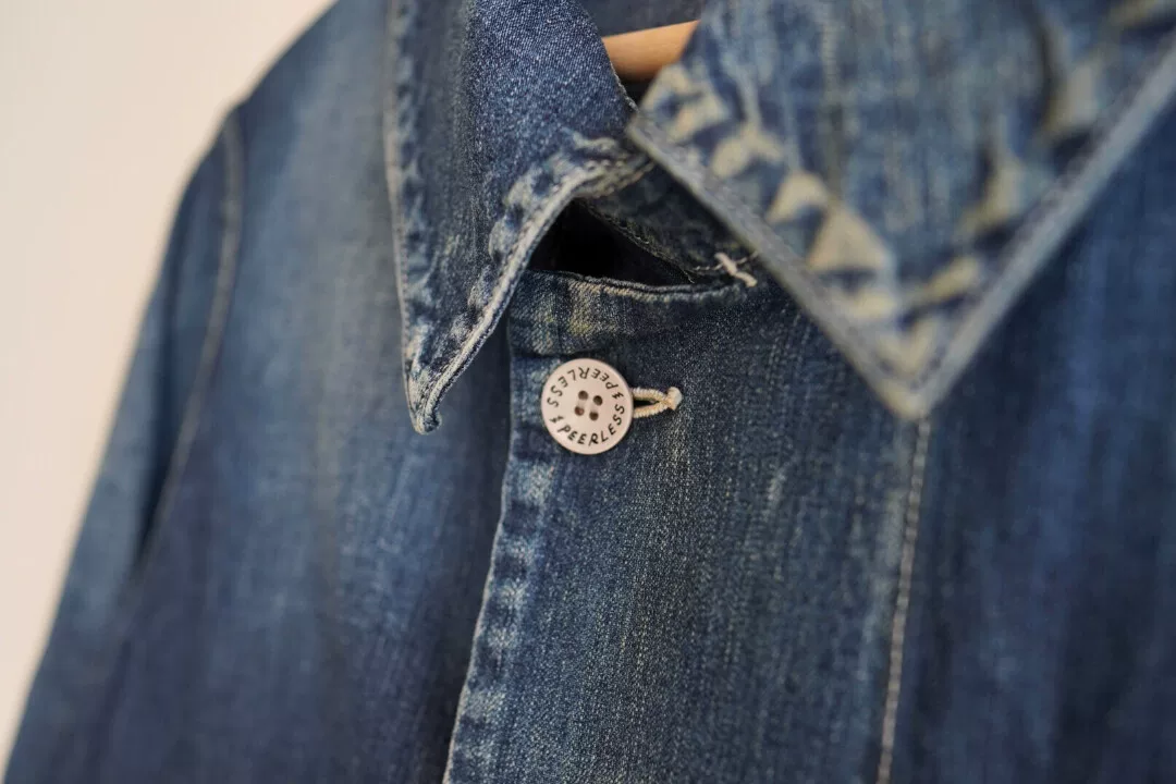 visvim Grease Monkey Denim Trench Coat — back