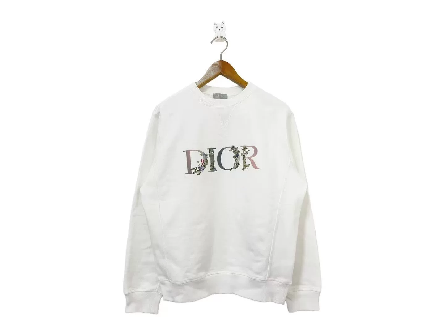 Dior Embroidered Floral Letter Sweatshirt