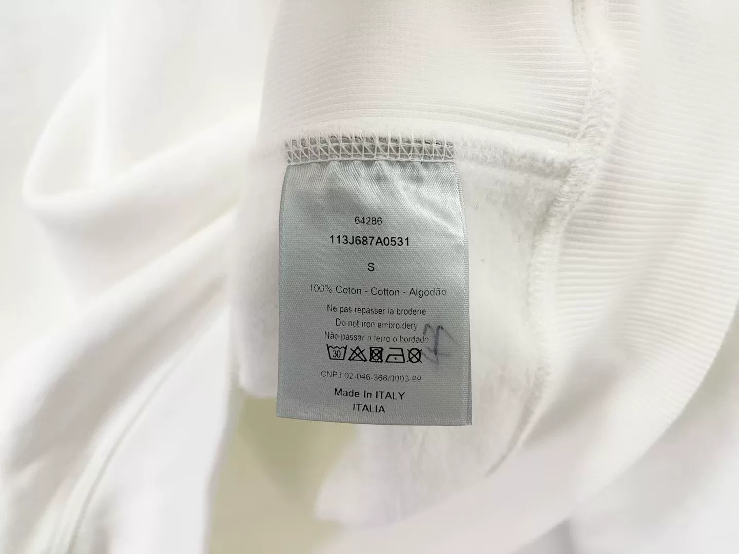 Dior Embroidered Floral Letter Sweatshirt — detail