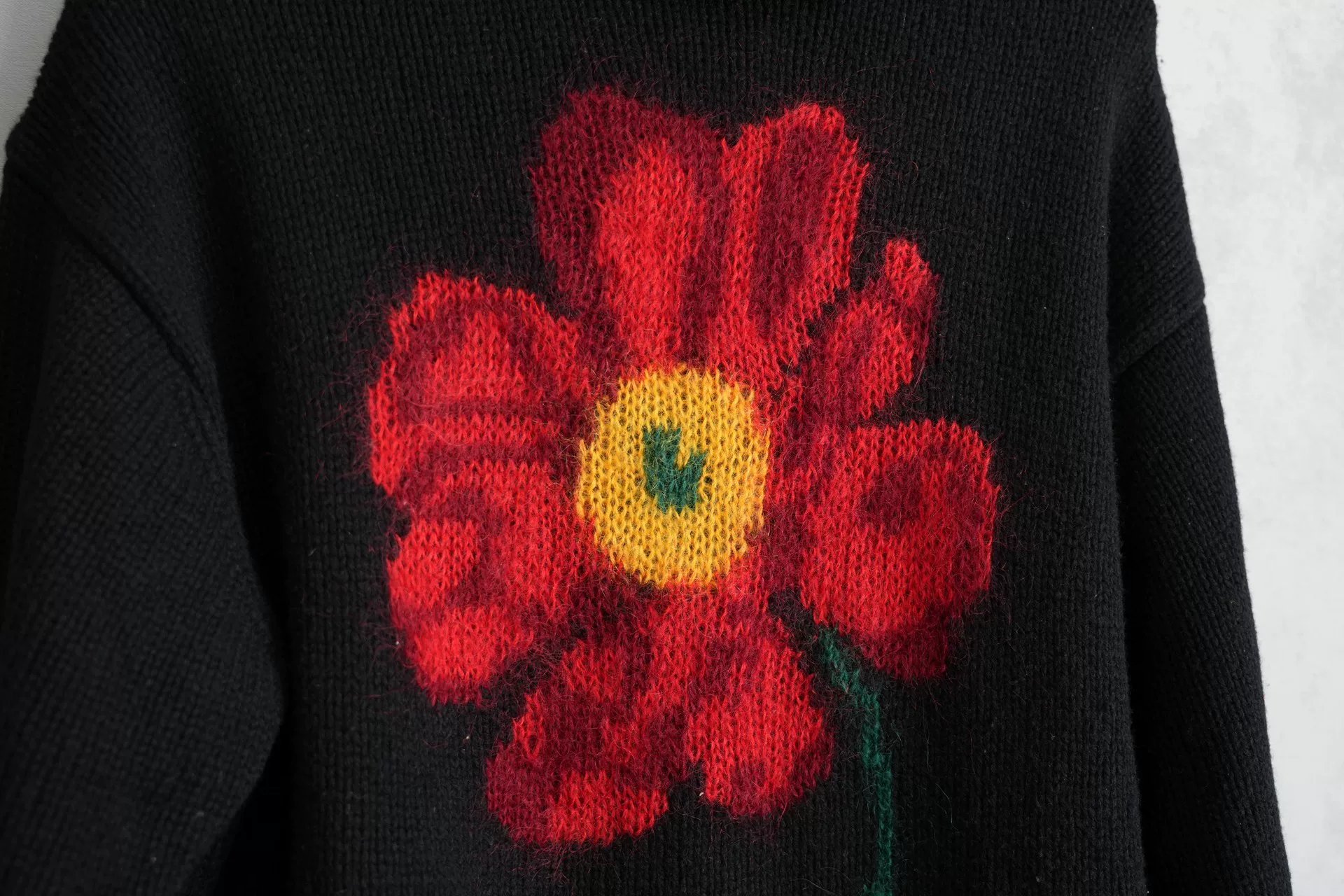Yohji Yamamoto 95AW Floral Turtleneck Sweater