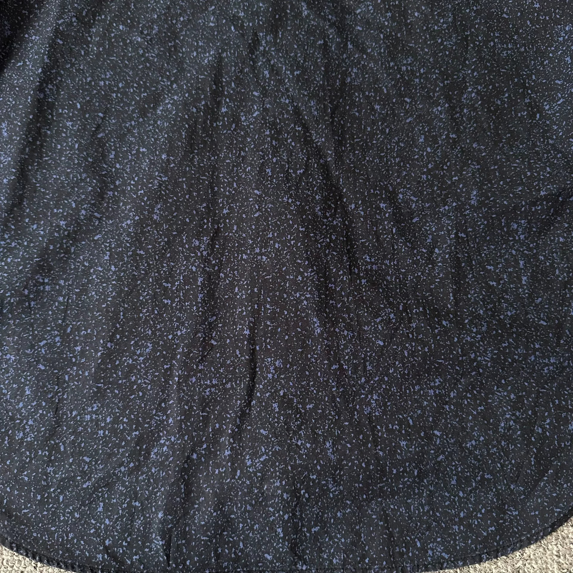 Dior Dark Blue Splatter Long-Sleeve Shirt — back