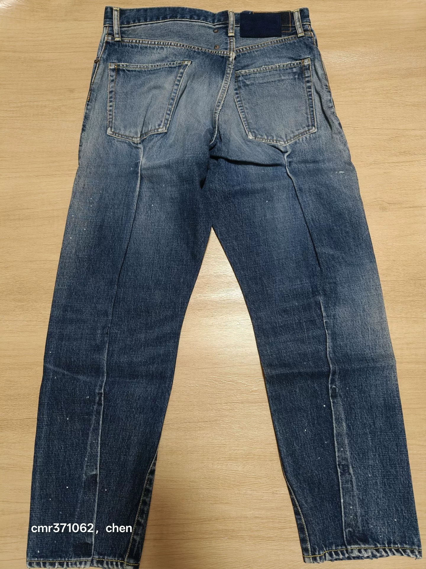 visvim 22AW Journeyman Tacked DMGD Jeans — label