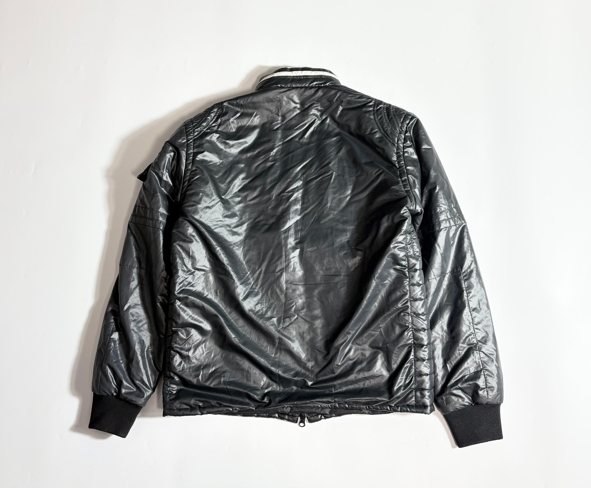 Neighborhood NBHD Quilted Motorcycle Jacket — front