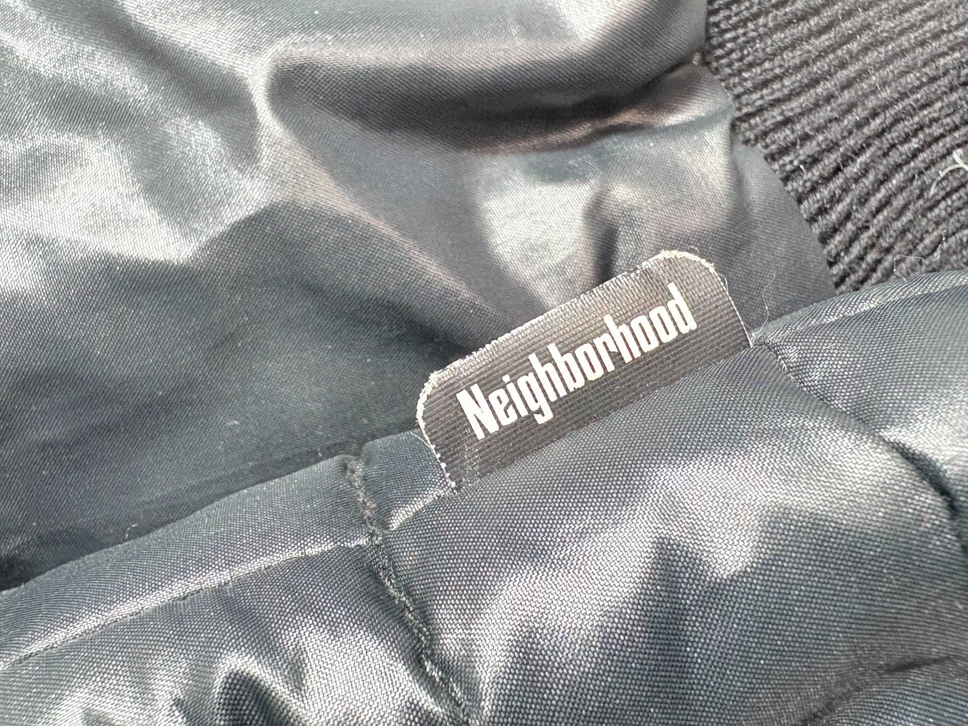 Neighborhood NBHD Quilted Motorcycle Jacket — back