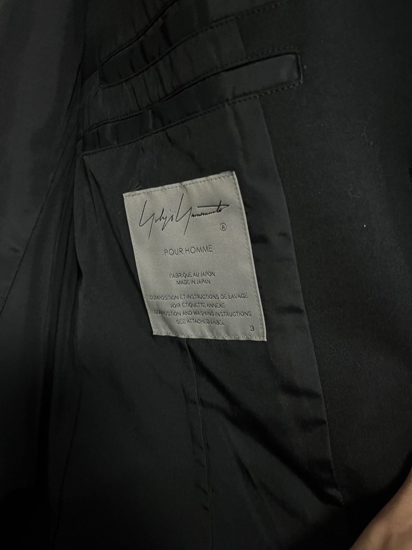Yohji Yamamoto Wings Embroidered Blazer — detail
