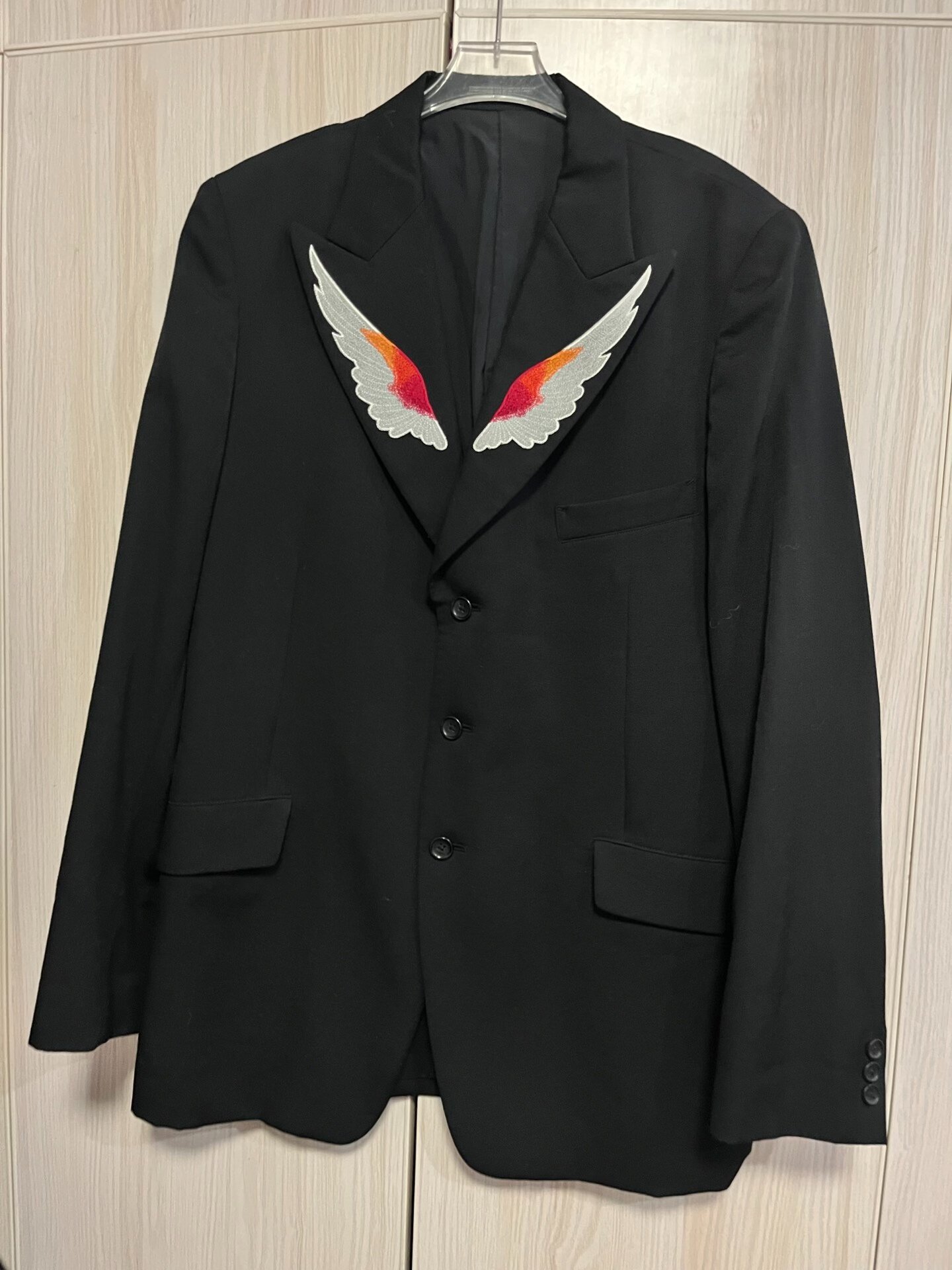 Yohji Yamamoto Wings Embroidered Blazer