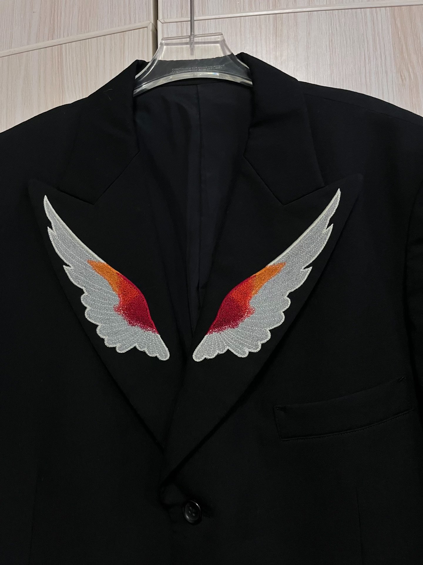 Yohji Yamamoto Wings Embroidered Blazer — front