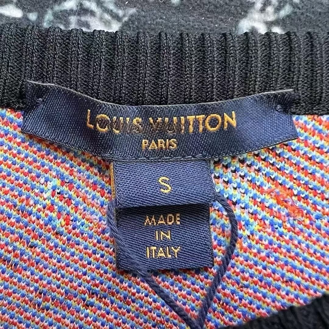 Louis Vuitton Planet Graffiti Knit Skirt — label