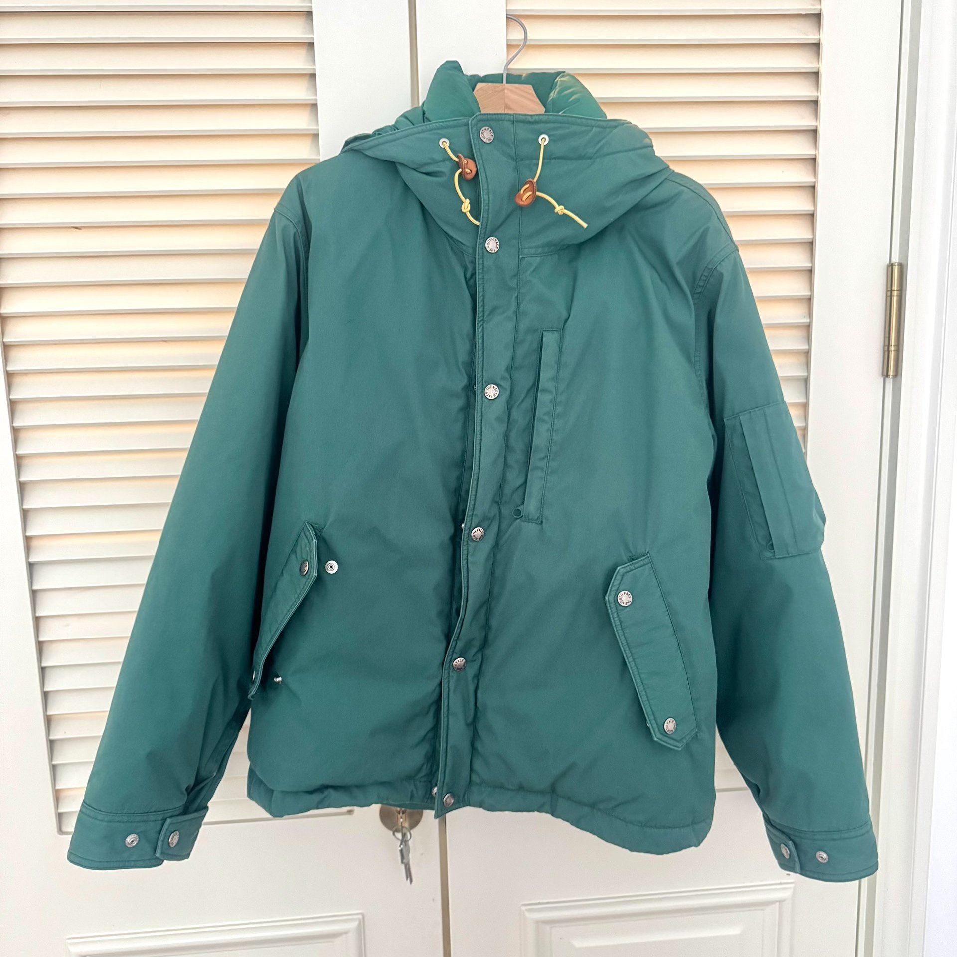 The North Face Green Hooded Down Jacket — front