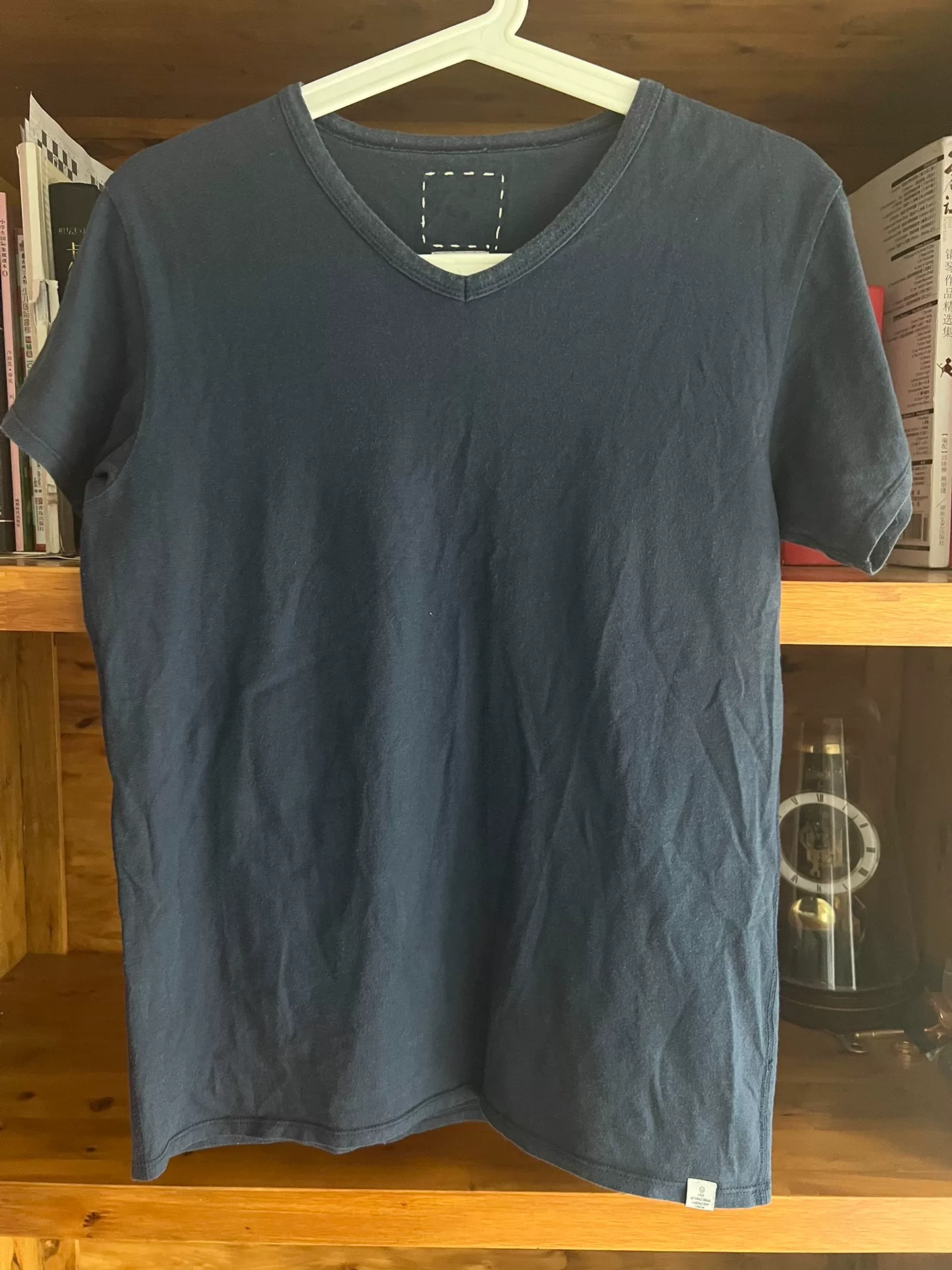 visvim Indigo V-Neck Short Sleeve T-Shirt