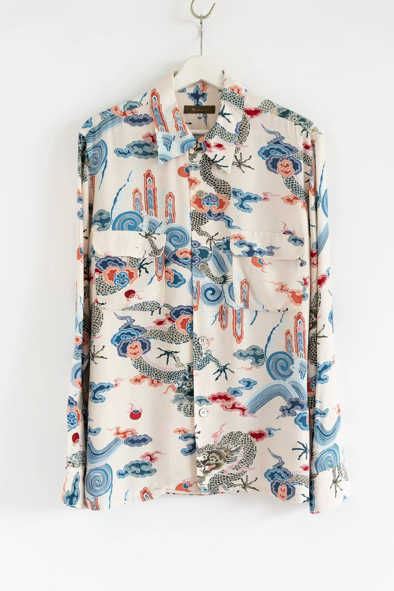 Yohji Yamamoto 00s Dragon Print Shirt