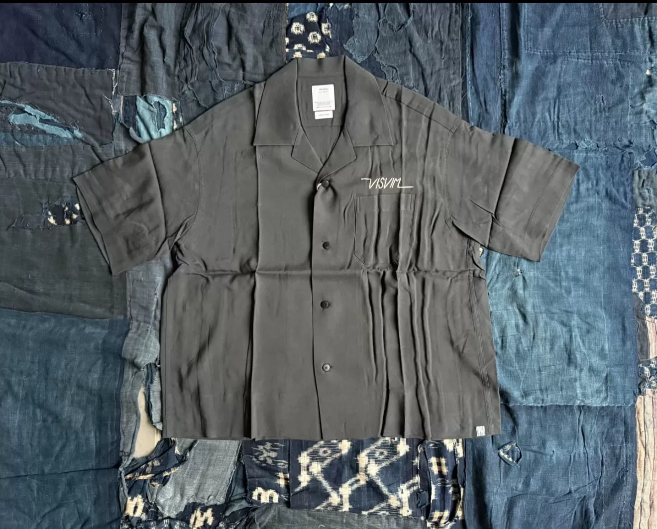 VISVIM 25AW COPA Silk Embroidered Shirt — front
