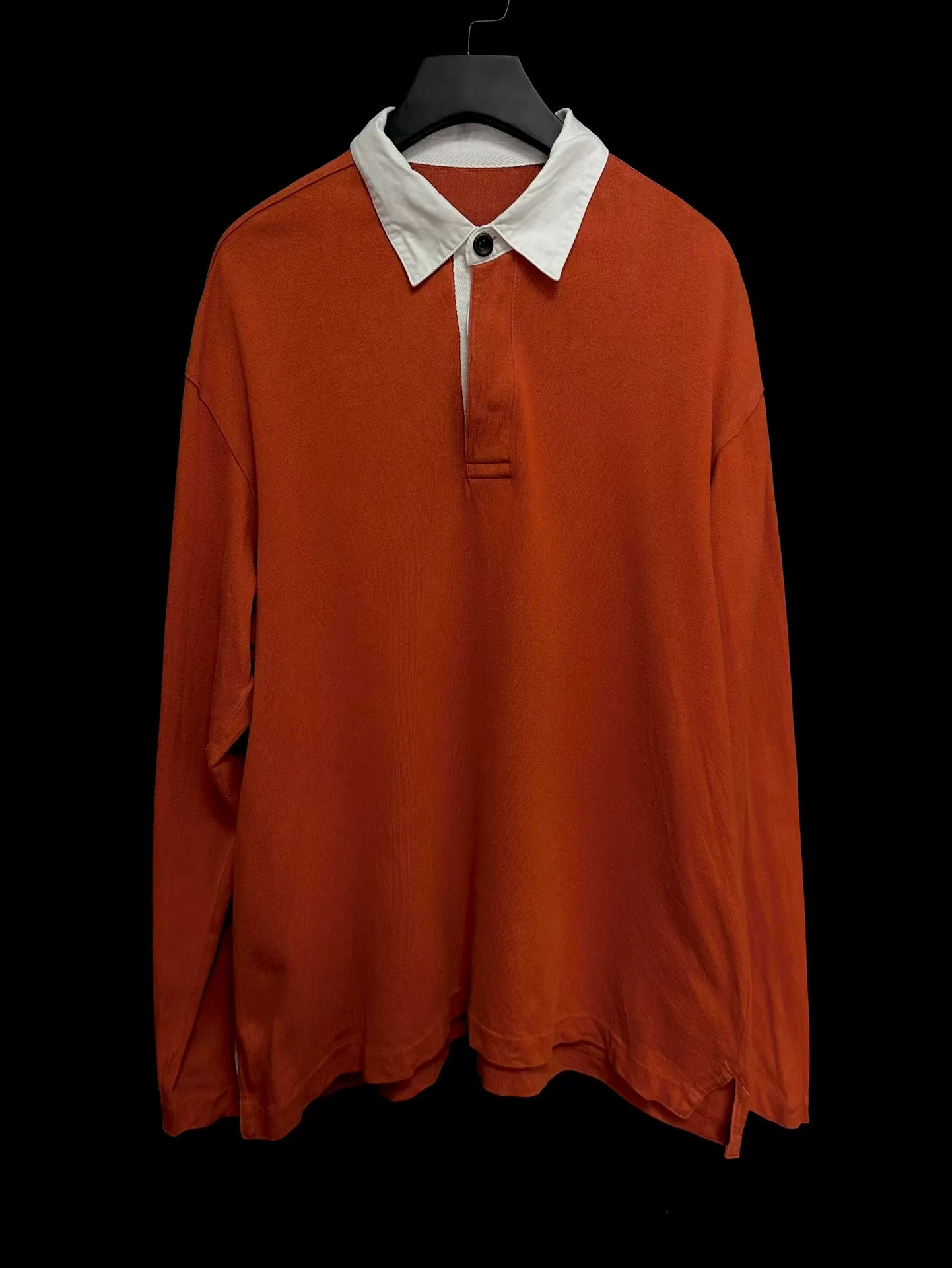 Issey Miyake 80s Red White Print Polo