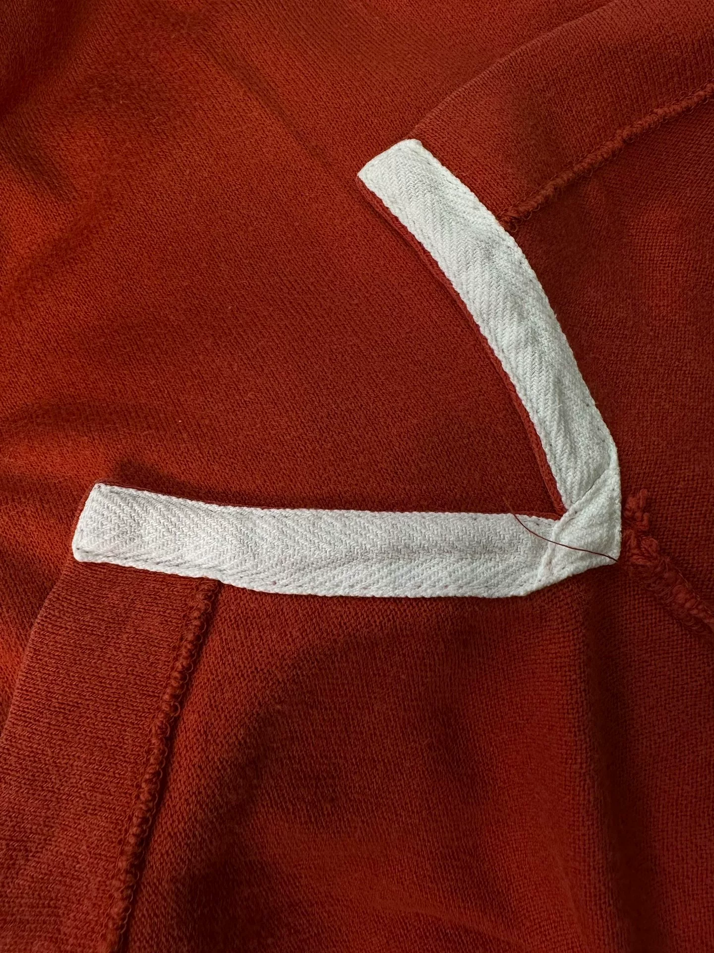 Issey Miyake 80s Red White Print Polo — label