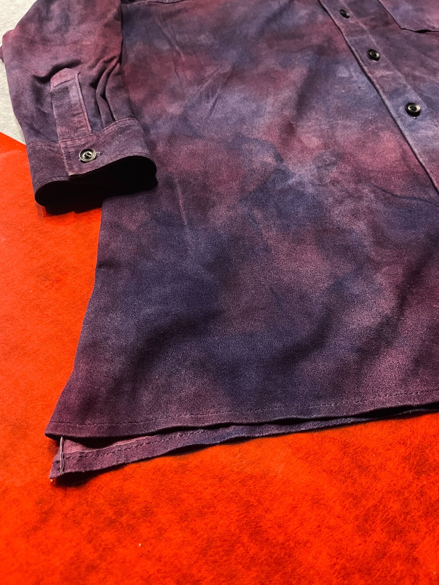 Yohji Yamamoto X Backlash 22SS Leather Shirt — detail