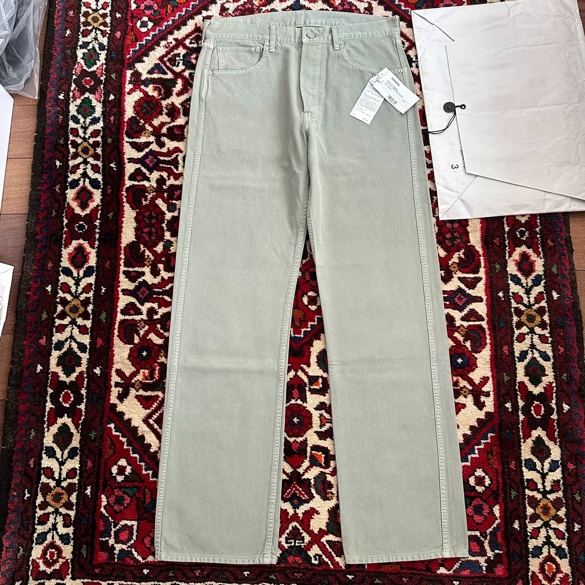 VISVIM 23SS FLUXUS 01 DMGD Trousers — front