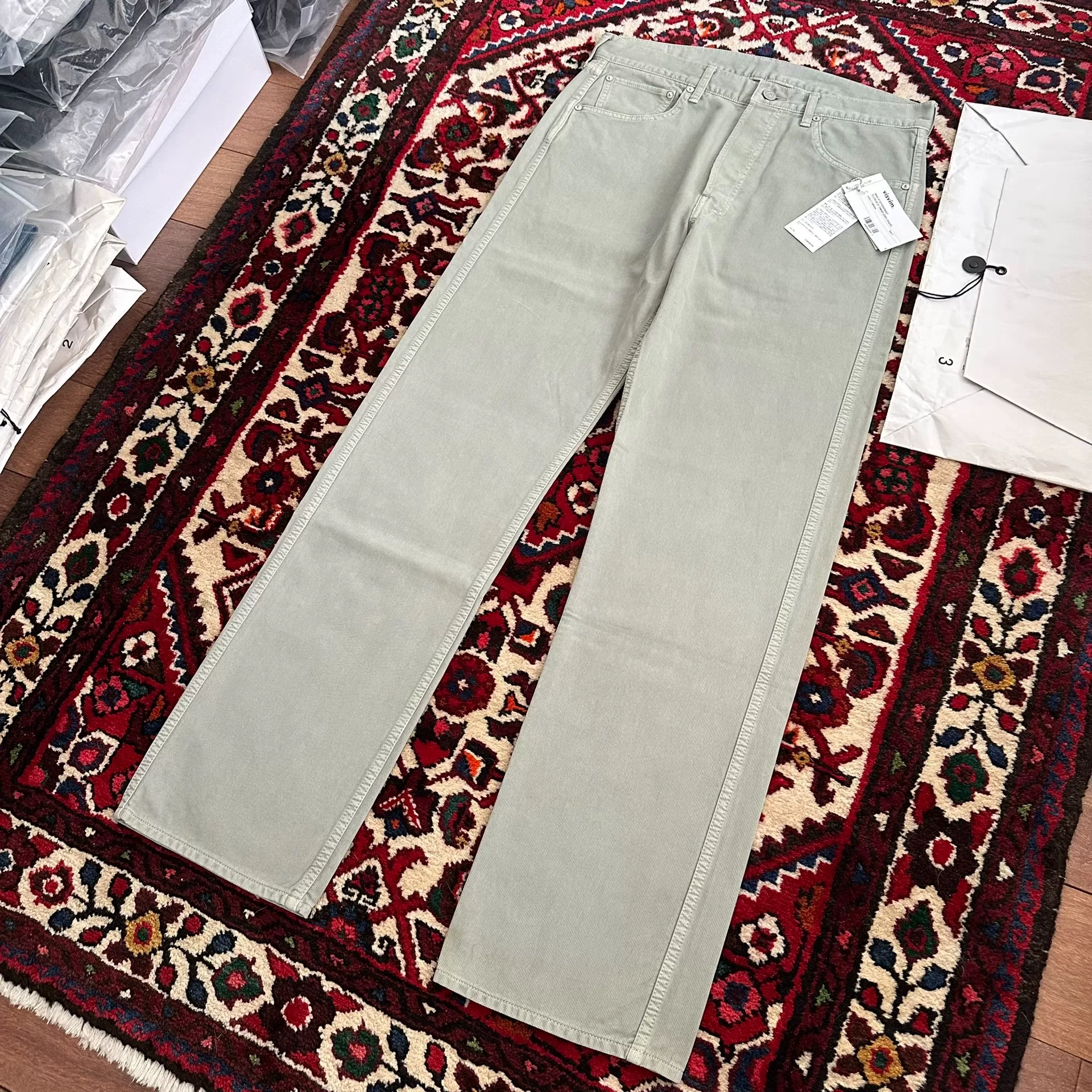 VISVIM 23SS FLUXUS 01 DMGD Trousers — detail