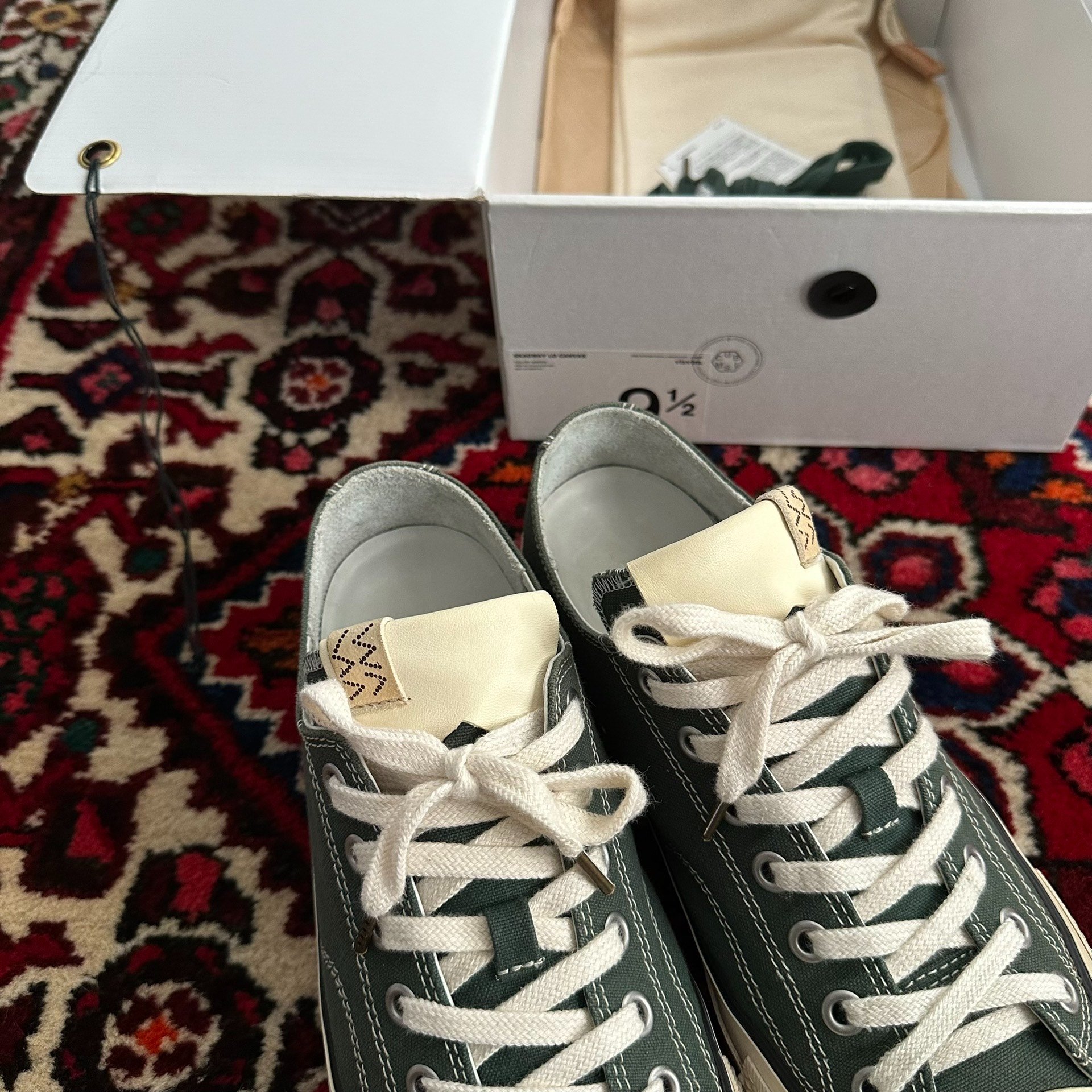 Visvim 23AW Skagway Low Canvas Shoes — label