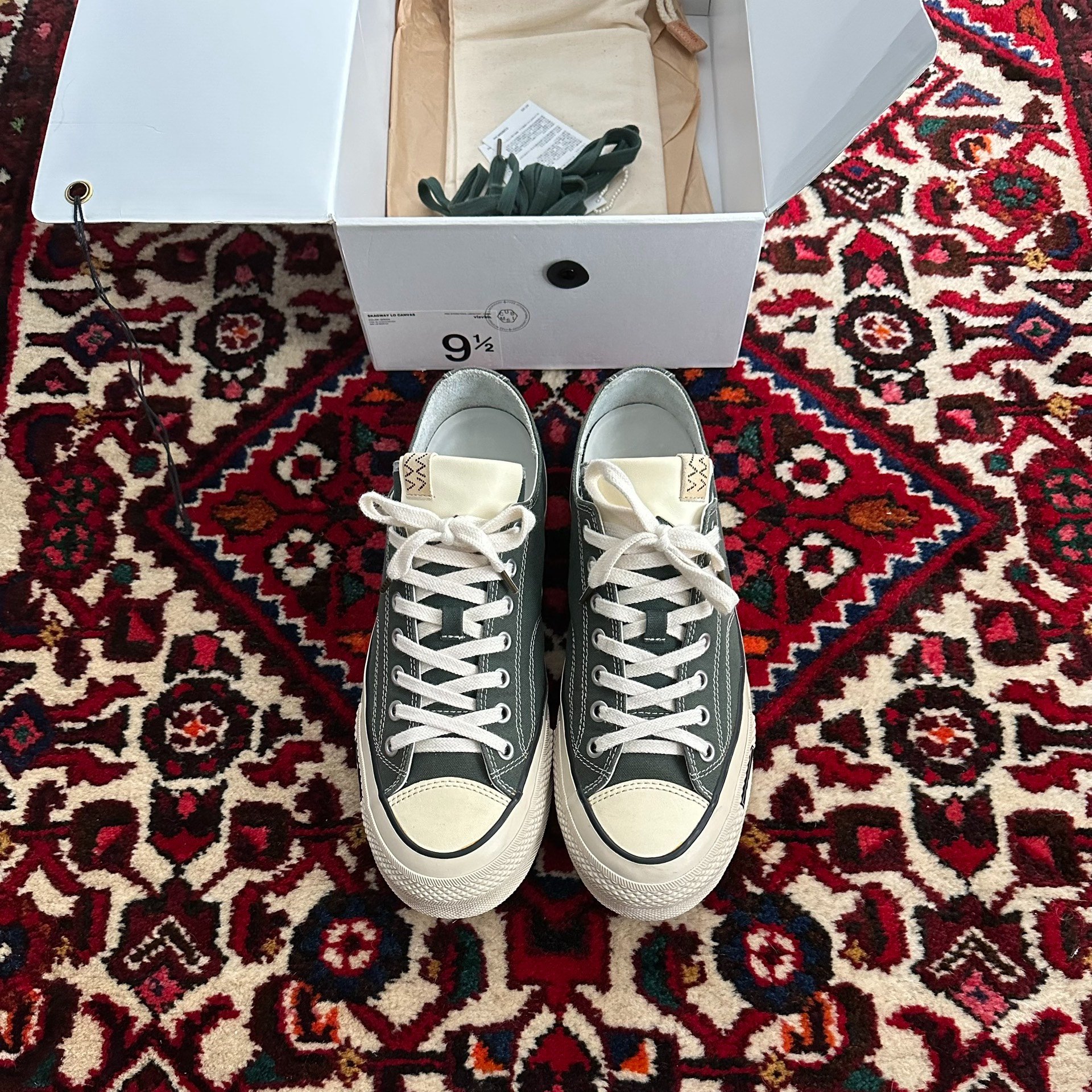 Visvim 23AW Skagway Low Canvas Shoes