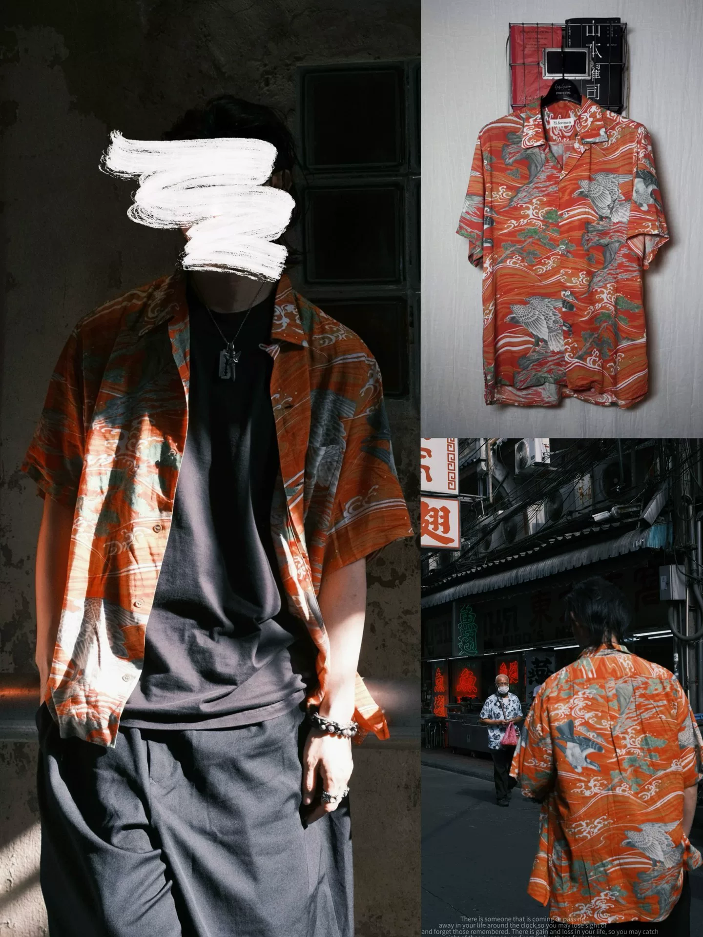 Yohji Yamamoto 90s Ukiyo-e Eagle Shirt