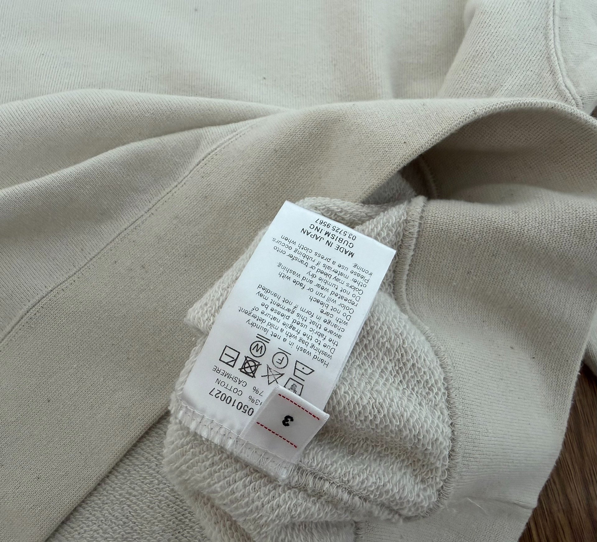 VISVIM 23SS CAMPUS SWEAT L/S — back
