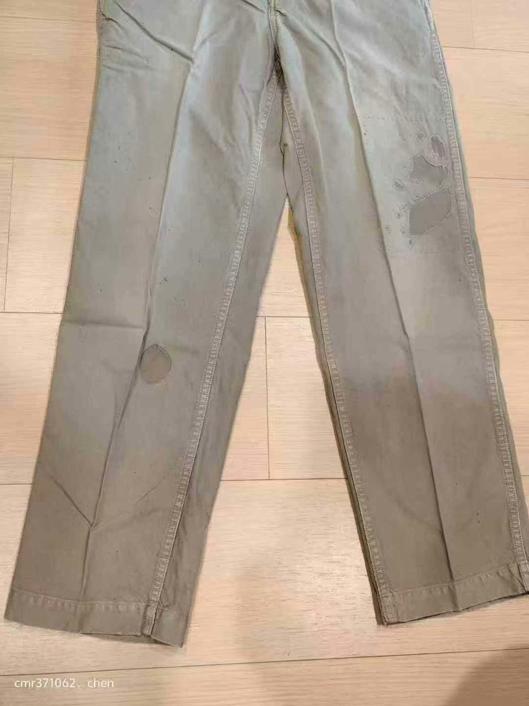 VISVIM 25SS Wide Chino Pants Crash — back
