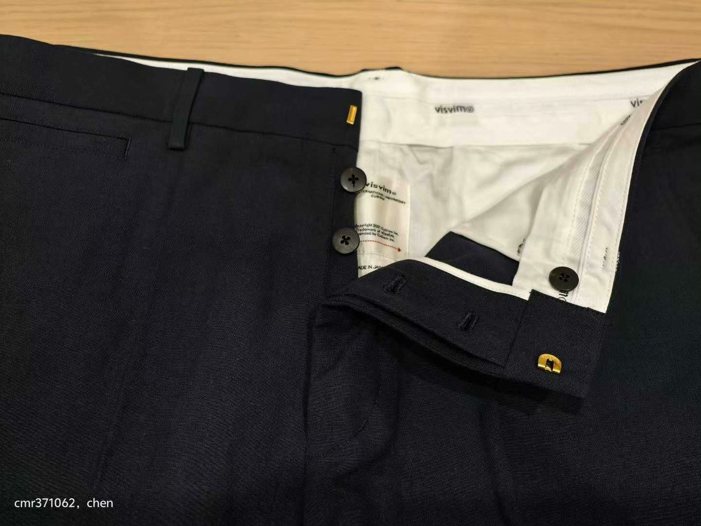 VISVIM 22SS STETSON SLACKS — back