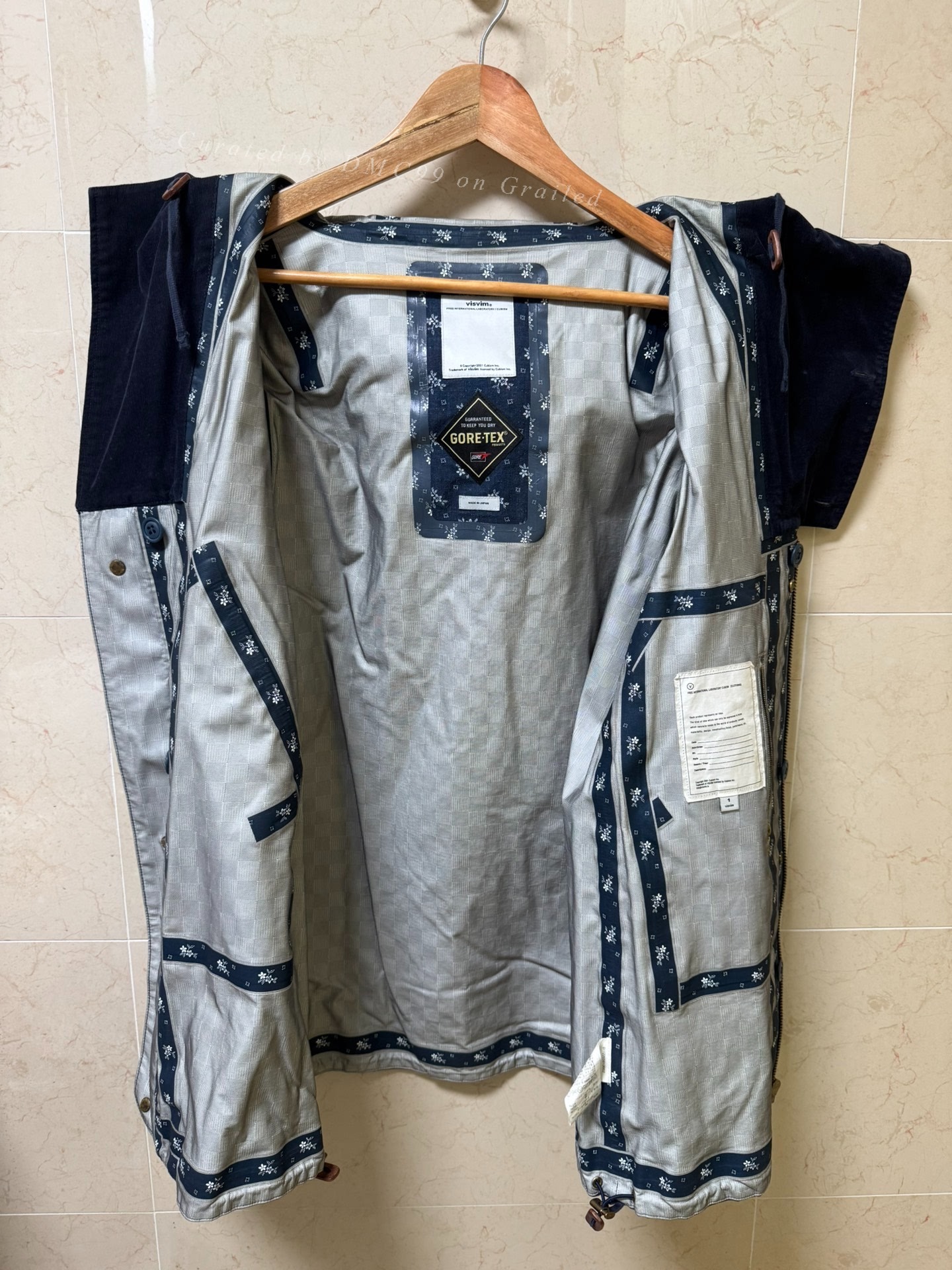 visvim awol smock 3L Gore-Tex coat — back