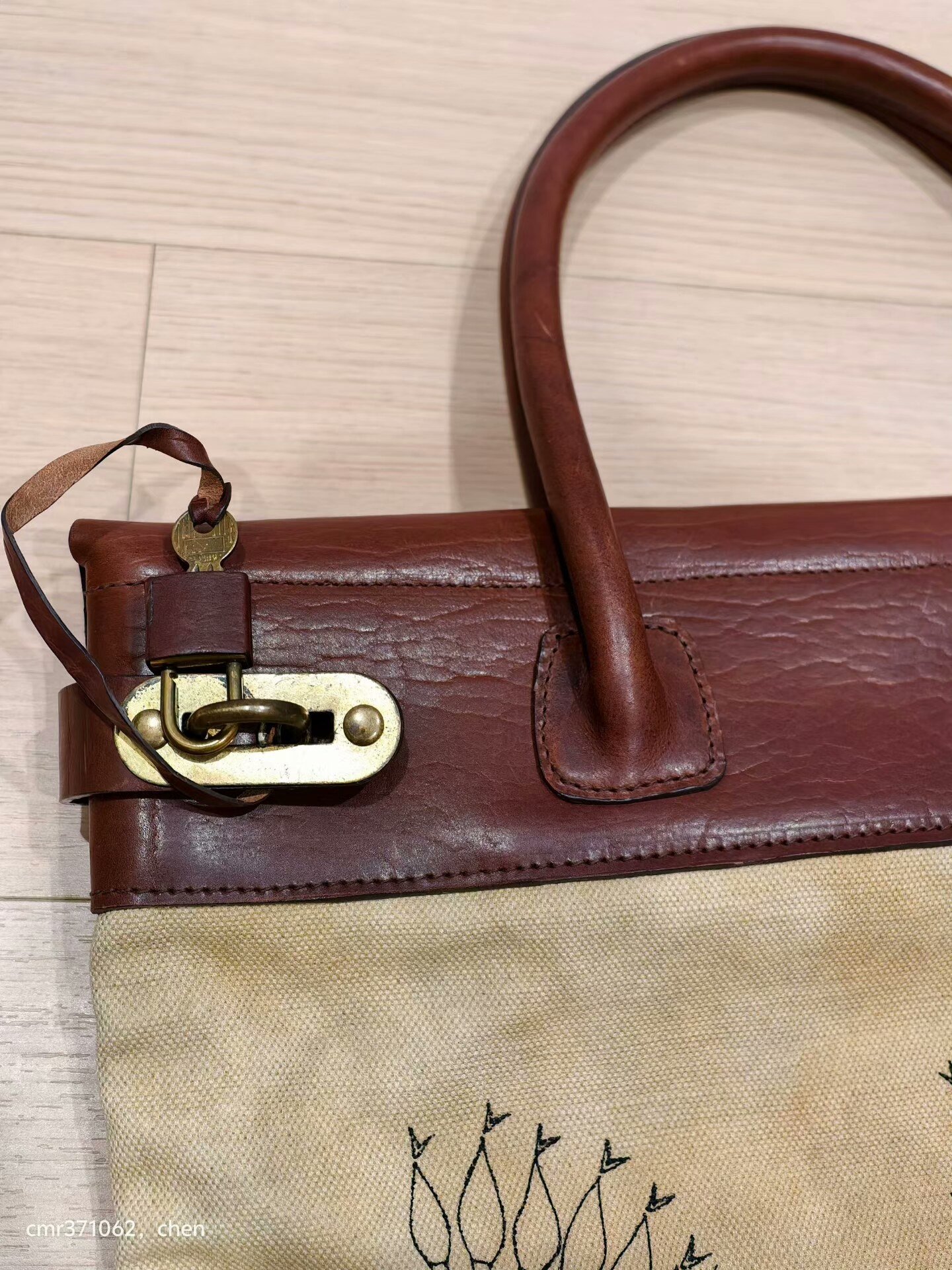 VISVIM 15AW MAIL SATCHEL CANVAS FR (S) — front
